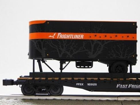 Lionel Frightliner Tofc Flatcar #103125 W/2 20 'Trailers O Gauge Train Car 2526400 in Saudi Arabia