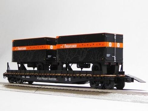 Lionel Frightliner Tofc Flatcar #103125 W/2 20 'Trailers O Gauge Train Car 2526400 in Saudi Arabia