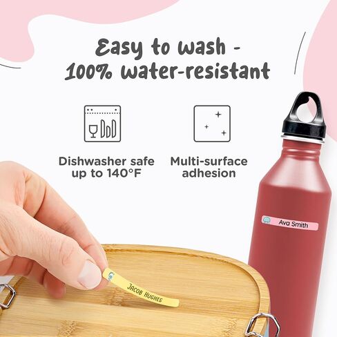 stikiddo® تسميات اسم الأطفال المخصصة لأقلام الرصاص الأزرق [150pcs] - ملصقات الأسماء للمدرسة والرعاية النهارية - ملصقات اسم قلم رصاص مقاوم للماء - اسم الأطفال على ملصقات للأقلام (2.0 "x0.3") in Kuwait