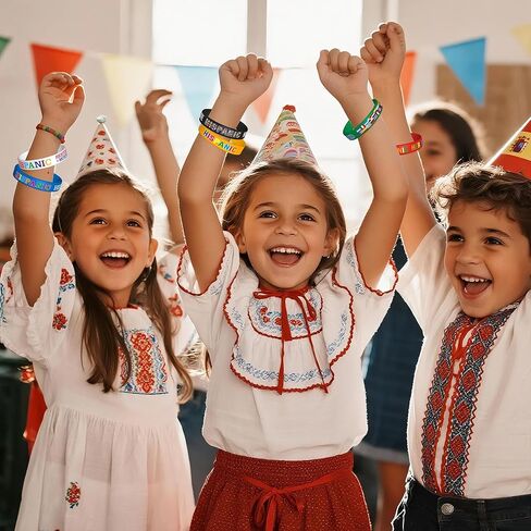 مجموعة معصم السيليكون من أصل إسباني ، مجموعة معصم السيليكون ، سوار التوعية الأمريكي الإسباني ، هدايا الأحداث الوطنية من أصل إسباني للرجال (48 ٪) in Saudi Arabia