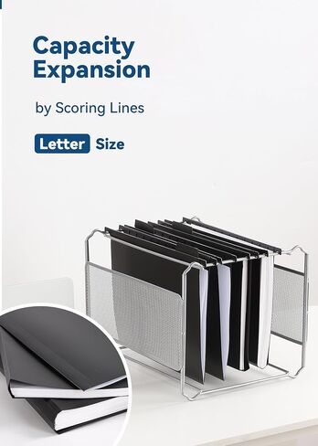Plastic Hanging File Folders, Letter Size, 12 Pack Hanging Folders, with Insertable 1/5-Cut Tabs for Filing Cabinets - Black in Kuwait