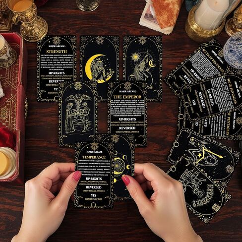 KNANA 78 Tarot Cards with Text Pattern Pattern Tarot Cards Learning Tarot Card للمبتدئين in Saudi Arabia