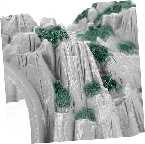 2Pcs Durable Plastic Railway Tunnel Model Realistic Miniature Cave and Rockery Design for DIY Train Scene Funny Backyard Garden Decoration in Kuwait