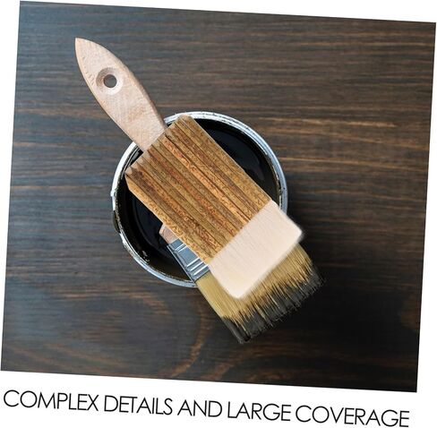 2pcs Soft Bristle Hake Brushes Handle Painting Tool for Watercolor Oil Acrylic and Pottery for Detailed Crafting and Team Art Projects in Saudi Arabia