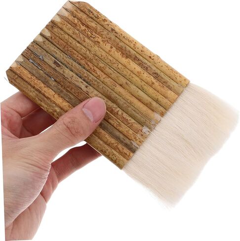 2pcs Soft Bristle Hake Brushes Handle Painting Tool for Watercolor Oil Acrylic and Pottery for Detailed Crafting and Team Art Projects in Saudi Arabia