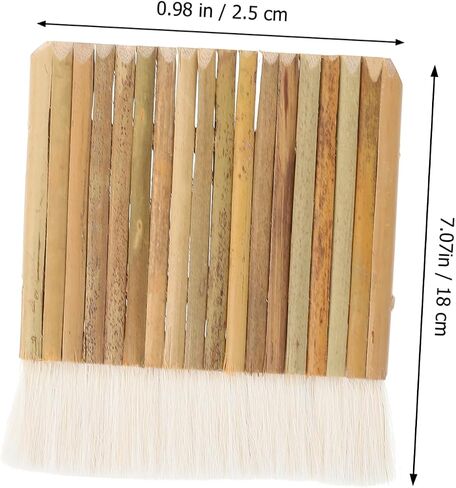 Uonlytech 5pcs الشعر Hake Brush اللوحات الفنية متعددة الأغراض لزيت الألوان المائية والرسم خفيفة الوزن لعمل كبير مفصل للمساحة in Kuwait
