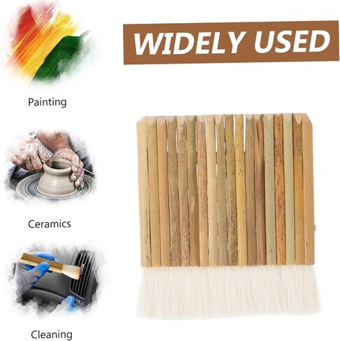 Uonlytech 5pcs الشعر Hake Brush اللوحات الفنية متعددة الأغراض لزيت الألوان المائية والرسم خفيفة الوزن لعمل كبير مفصل للمساحة in Kuwait