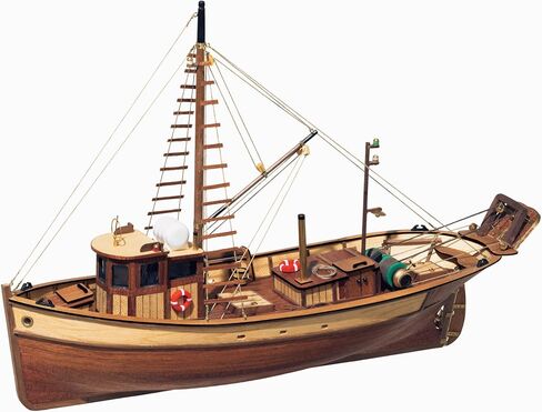 OCCRE PALAMOS 1:45 SCALE MEDITERRANIAN FIRISHING MODET KIT #12000 (نموذج مع مجموعة الطلاء الأكريليك preimium) in Saudi Arabia