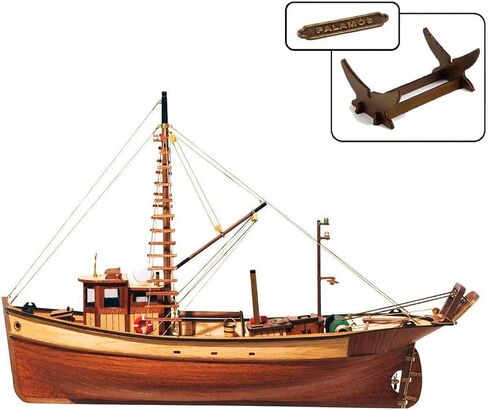 OCCRE PALAMOS 1:45 SCALE MEDITERRANIAN FIRISHING MODET KIT #12000 (نموذج مع مجموعة الطلاء الأكريليك preimium) in Saudi Arabia