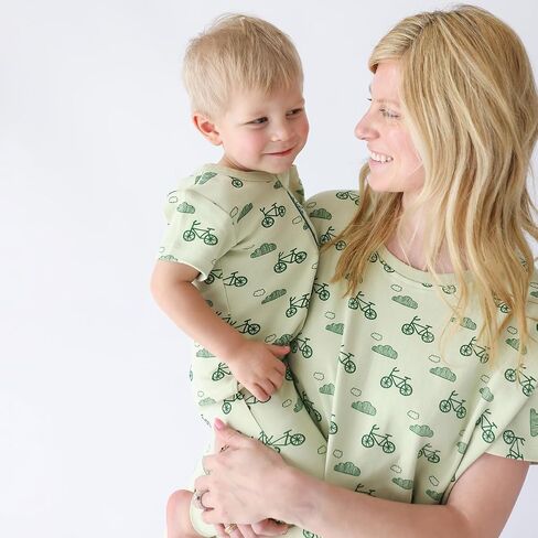 PARADE Organic Signature Print '2-Way' Zip Romper Short Sleeve Chickens 3T in Saudi Arabia