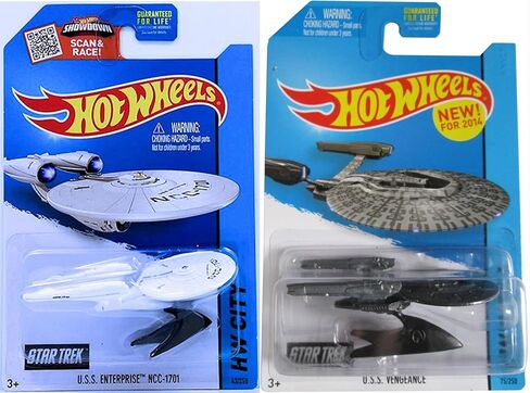 Hot Wheels 2019 HW Screen Time - Star Trek U.S.S. Enterprise NCC-1701 & U.S.S. Vengeance in Saudi Arabia
