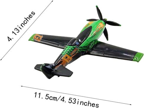 2 Pack Movie Planes No. 7 Dusty and No. 13 Ripslinger Metal Diecast Airplane Toy ، Hight Birthday Toys Gift (Dusty Ripslinger) in Kuwait