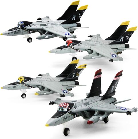 2 Pack Movie Planes No. 7 Dusty and No. 13 Ripslinger Metal Diecast Airplane Toy ، Hight Birthday Toys Gift (Dusty Ripslinger) in Kuwait