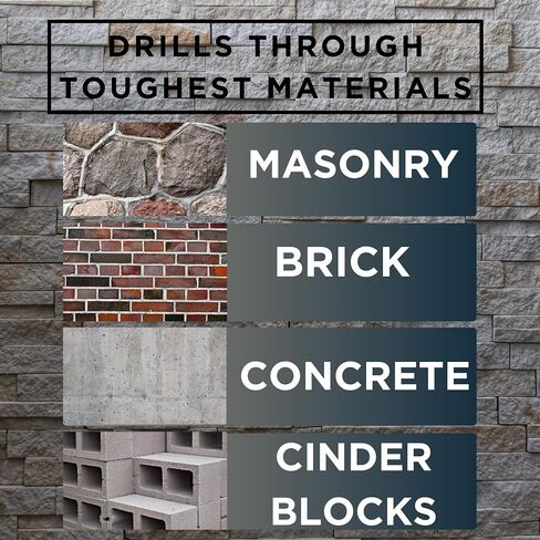 2-3/8 inch Diamond Concrete Hole Saw Masonry Core Drill Bit Heavy Duty for Brick, Cinder Block, Pavement, Foundation Walls, Concrete Standard Drill Shank in Saudi Arabia