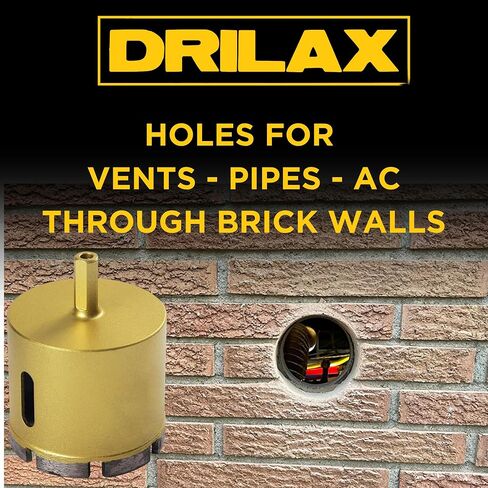 2-3/8 inch Diamond Concrete Hole Saw Masonry Core Drill Bit Heavy Duty for Brick, Cinder Block, Pavement, Foundation Walls, Concrete Standard Drill Shank in Saudi Arabia