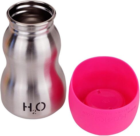 Stainless Steel Dog Water Bottle and Travel Bowl, Small, 270 ml, Deep Navy in Saudi Arabia