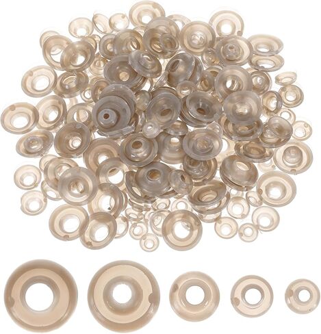 200 PCS عيون السلامة ظهورهم ، غسالات عيون الأمان ، 5 أحجام غسالات بلاستيكية حرية تان جوان أنف الأنف دمية صنع ملحقات للحيوانات المحشوة ، أميجورومي ، ألعاب أفخم ، كروشيه ، دمية in Kuwait