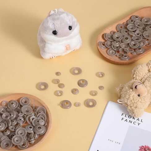 200 PCS عيون السلامة ظهورهم ، غسالات عيون الأمان ، 5 أحجام غسالات بلاستيكية حرية تان جوان أنف الأنف دمية صنع ملحقات للحيوانات المحشوة ، أميجورومي ، ألعاب أفخم ، كروشيه ، دمية in Kuwait