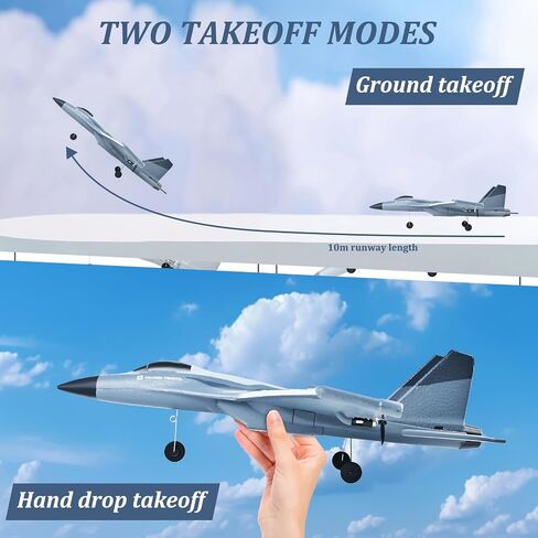G1 RC Planes Glider, 2.4GHz 2CH Foam Remote Control Airplane with Light, Remote Control Aircraft with 6-axis Gyro Stabilizer, Easy to Fly, RC Jet Fighter Toys Gift for Kids and Beginner in Saudi Arabia