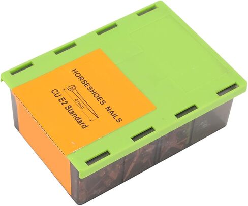 أظافر حدوة الحصان Fydun ، مسامير ، 250 قطعة من النحاس المستقيم طلاء 250pcs نانوغرام شائع لـ Shod E4 48mm 1.89in مع صندوق البلاستيك رفع الثروة الحيوانية (E2) in Saudi Arabia