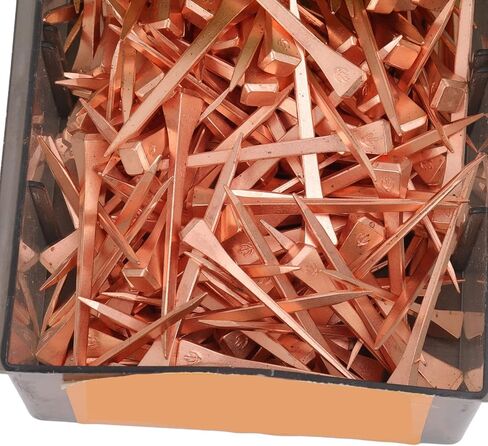 أظافر حدوة الحصان Fydun ، مسامير ، 250 قطعة من النحاس المستقيم طلاء 250pcs نانوغرام شائع لـ Shod E4 48mm 1.89in مع صندوق البلاستيك رفع الثروة الحيوانية (E2) in Saudi Arabia