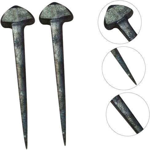 MERRYHAPY 50pcs Professional Hoof Nails Iron Horseshoe Nails for Horse Equipment Portable Horseshoe Tool Rear Brake Pads in Saudi Arabia