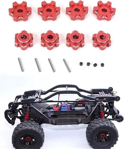أجزاء RC متوافقة مع Traxxas لـ MAXX 1/10 RC CAR Parts Metal 17mm Senxagonal Adapter Gasket in Kuwait