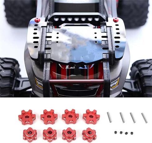 أجزاء RC متوافقة مع Traxxas لـ MAXX 1/10 RC CAR Parts Metal 17mm Senxagonal Adapter Gasket in Kuwait