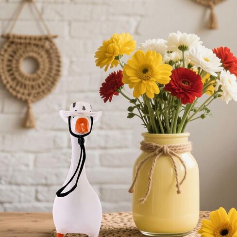 6pcs Mini Desk Goose Headwear, 7 Inches Magnetic Porch Goose Outfit Magnetic Statue Keychain Clothes Costume Mini Hat for Desk Classroom Decoration Desktop Accessories in Saudi Arabia