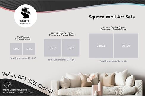 Stupell Industries Coastal Peace & Joy Wereats 2 قطعة ذهبية مؤطرة القماش مجموعة تصميم من قبل Jennifer Pugh ، 25 × 25 in Kuwait