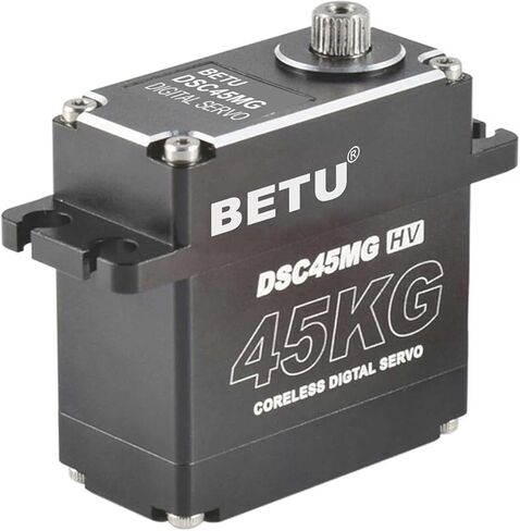 45Kg Coreless Servo Motor HV 8.4V, High Torque RC Digital Servo，Full Waterproof Servo, Stainless Steel Gear Servo with 25T Servo Horn（180°） in Saudi Arabia