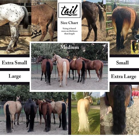 The Tail Bag for All Equines (Medium Black Swisher) Miniatures, Donkeys & Drafts, Tail Bag for Horses, Tail Wrap, Horse Tail Bag in Saudi Arabia