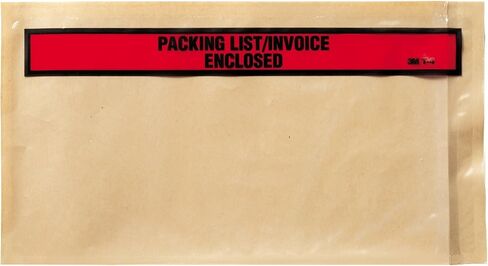 3M Top Print Packing List Envelope PLE-T4 ، 5-1/2 in x 10 in ، 1000 لكل حالة in Saudi Arabia
