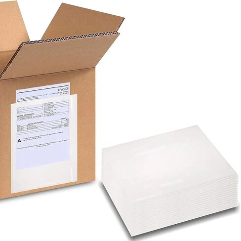 Clear Packing List Envelopes 9.5" x 12" Plain Face Back Side Load 500 Pieces in Saudi Arabia