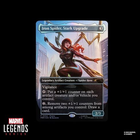 Spider-Man Marvel Legends Series Magic: The Gathering Mary Jane Watson (Iron Spider) ، رقم عمل بحجم 6 بوصات وبطاقة تداول ألعاب البطاقات القابلة للتحصيل الحصرية in Kuwait