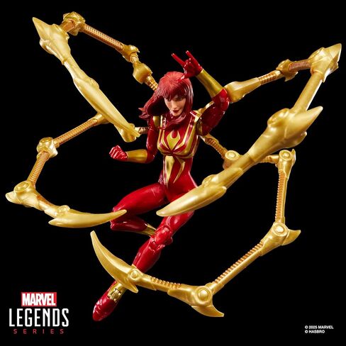 Spider-Man Marvel Legends Series Magic: The Gathering Mary Jane Watson (Iron Spider) ، رقم عمل بحجم 6 بوصات وبطاقة تداول ألعاب البطاقات القابلة للتحصيل الحصرية in Kuwait