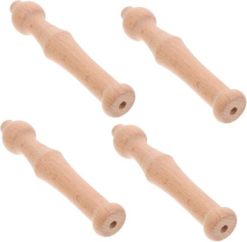 TEHAUX 4Pcs Wooden Punch Needle Holder for Wool Felting Ergonomic Design Durable Crafting Tools for DIY Projects for Needle Felting and Creative Crafting in Saudi Arabia