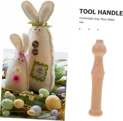 TEHAUX 4Pcs Wooden Punch Needle Holder for Wool Felting Ergonomic Design Durable Crafting Tools for DIY Projects for Needle Felting and Creative Crafting in Saudi Arabia