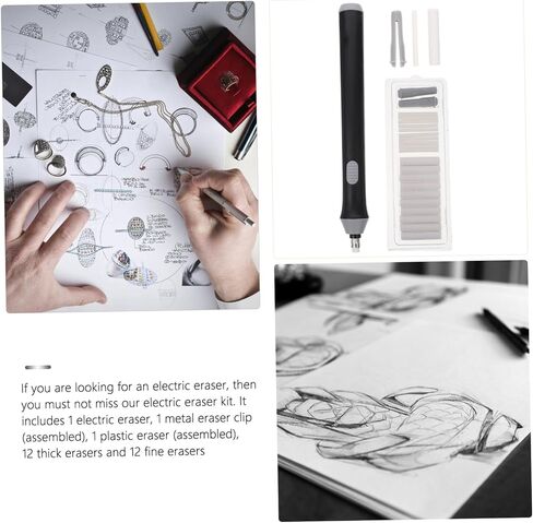 Gatuida Electric Electric Eraser Auto Eraser for Sketch Battery Battery Typo Typo Tool for Vrents Turners and Professionals in School and Office Use in Saudi Arabia