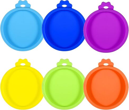 6 PCS CAT FOOD CAN CAN SILICONE SMILICAN PET يمكن أن يغطي غسالة الصحون آمنة ل 3 أونصة قطة مبللة العلب أو المعلبة جيدة in Saudi Arabia
