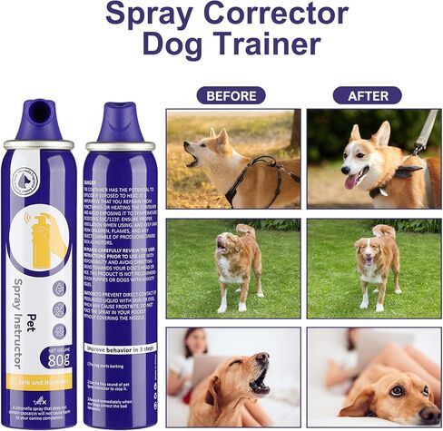 Corrector Spray Dog Trainer, 70ml 1 Pack Corrector Spray for Dogs to Stops Barking, Jumping Up Attacks & Unwanted Dog Behaviour Humane Effective Blue in Kuwait