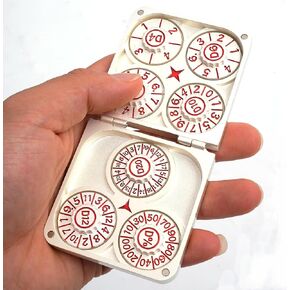 Spinner Dice 7 in 1 Metal Dragon Design ، Dial Rotary Dial 7 in 1 D & D ألعاب D&D قابلة للطي ، الانتهاء من البرونز العتيقة (البرونز العتيق) in Kuwait