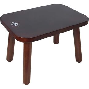 BEE&OAK Heavy Duty Wooden Step Stools for Adults - Non Slip, 300 LBS Capacity, 13.4" Depth, Portable, Easy Assembly - Ideal for High Beds, Kitchen, Bathroom, Office, Garden (Natural) in Kuwait