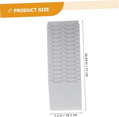 Multi-Functional Attendance Cards Holder Adjustable Cards Storage Shelf Slots for Office and Warehouse Use in Saudi Arabia