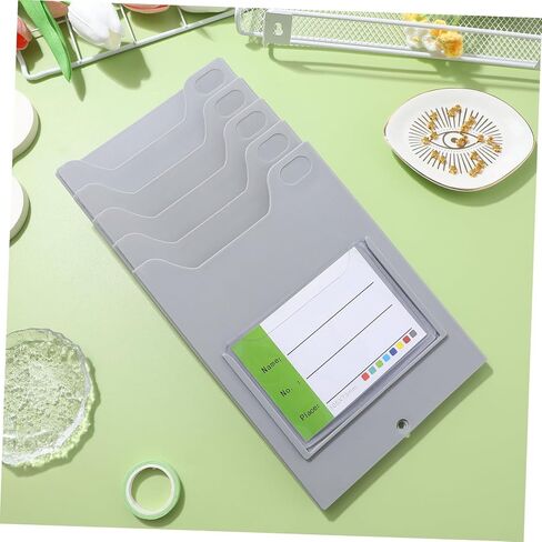 Wall Mounted Timecard Holder Attendance Card Organizer for Efficient Warehouse Supplies Lightweight and Space Saving Design for Use Easy Identification and Organization in Saudi Arabia