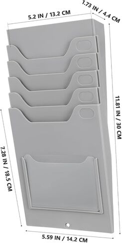 Wall Mounted Timecard Holder Attendance Card Organizer for Efficient Warehouse Supplies Lightweight and Space Saving Design for Use Easy Identification and Organization in Saudi Arabia