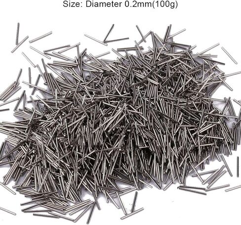 Kodrily Polishing Pin, Tiny Polishing Media Pins, Stainless Steel Jewelry Polishers Finishing Pin, 100g Finishing Pins Accessory for Jewelry Making (0.5mm) in Saudi Arabia