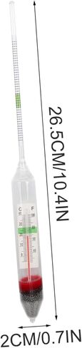 1 Set Professional Aquarium Salinity Hydrometer Thermometer for Sea Water Testing Lightweight Easy to Use for Aquariums Swimming Pools and Environments in Saudi Arabia