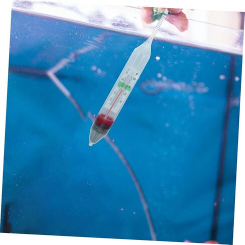 1 Set Professional Aquarium Salinity Hydrometer Thermometer for Sea Water Testing Lightweight Easy to Use for Aquariums Swimming Pools and Environments in Saudi Arabia