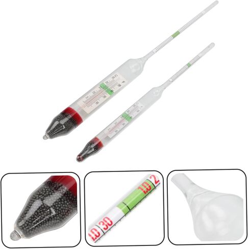 1 Set Professional Aquarium Salinity Hydrometer Thermometer for Sea Water Testing Lightweight Easy to Use for Aquariums Swimming Pools and Environments in Saudi Arabia